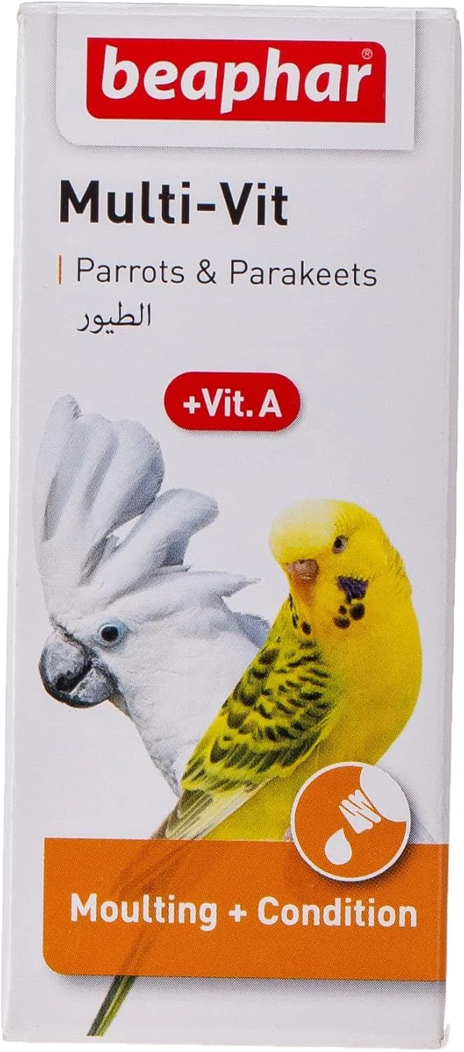 مولتی ویتامین Beaphar 20 میلی لیتر برای طوطی ها و مرغ عشق مولتی ویتامین Beaphar 20 میلی لیتر برای طوطی ها و مرغ عشق