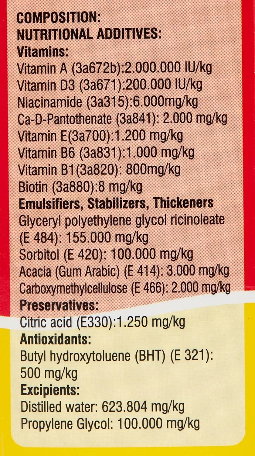 محلول مولتی ویتامین بایو پت اکتیو مولتی سول مخصوص پرندگان 30 میلی لیتر محلول مولتی ویتامین بایو پت اکتیو مولتی سول مخصوص پرندگان 30 میلی لیتر