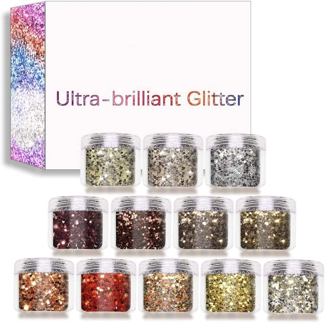 اکلیل ناخن YHRY، 12 رنگ پودر اکریلیک طراحی ناخن، پولک های مخلوط، پولک های مسی یکپارچهسازی با سیستم عامل، نوک براق 120 گرمی برای لاک ژل، صورت، چشم، بدن، مو، جواهرات، رزین اکلیل ناخن YHRY، 12 رنگ پودر اکریلیک طراحی ناخن، پولک های مخلوط، پولک های مسی یکپارچهسازی با سیستم عامل، نوک براق 120 گرمی برای لاک ژل، صورت، چشم، بدن، مو، جواهرات، رزین