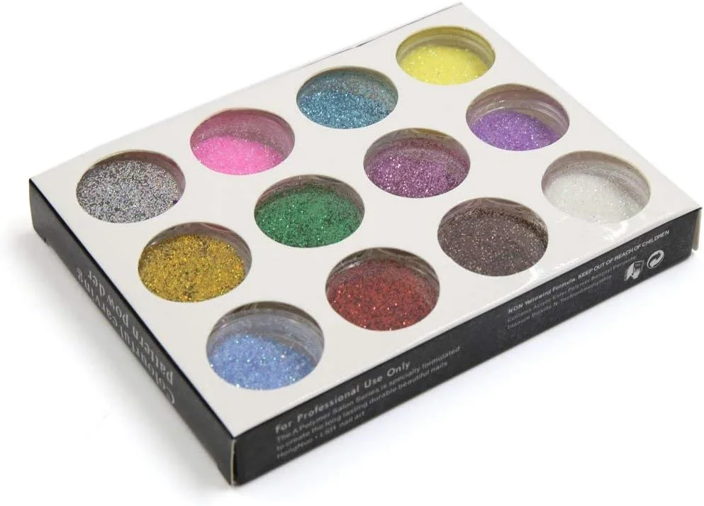 XYWHPGV 1 جعبه 12 رنگ پودر طراحی ناخن DIY تزئینات نوک ناخن اکلیل درخشان تکه های براق (a3abf ffbad 130ce 2cbe0 509dd e1fac) XYWHPGV 1 جعبه 12 رنگ پودر طراحی ناخن DIY تزئینات نوک ناخن اکلیل درخشان تکه های براق (a3abf ffbad 130ce 2cbe0 509dd e1fac)