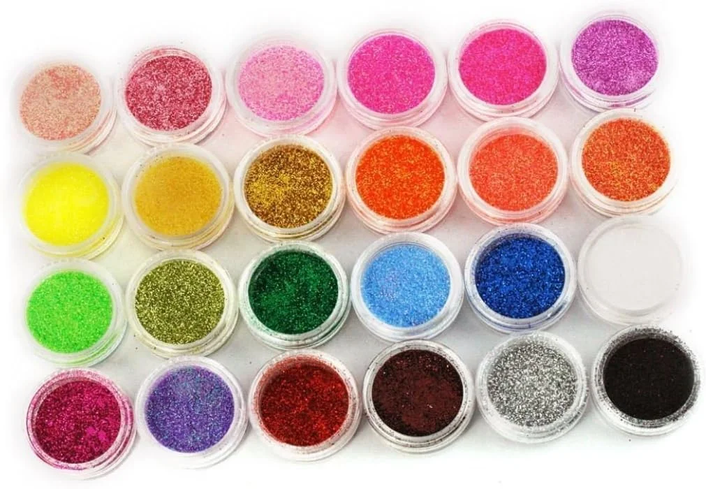 پودر اکلیل تزئین آرایش ناخن 24 رنگ XICHEN XI CHEN® (24 عدد) پودر اکلیل تزئین آرایش ناخن 24 رنگ XICHEN XI CHEN® (24 عدد)