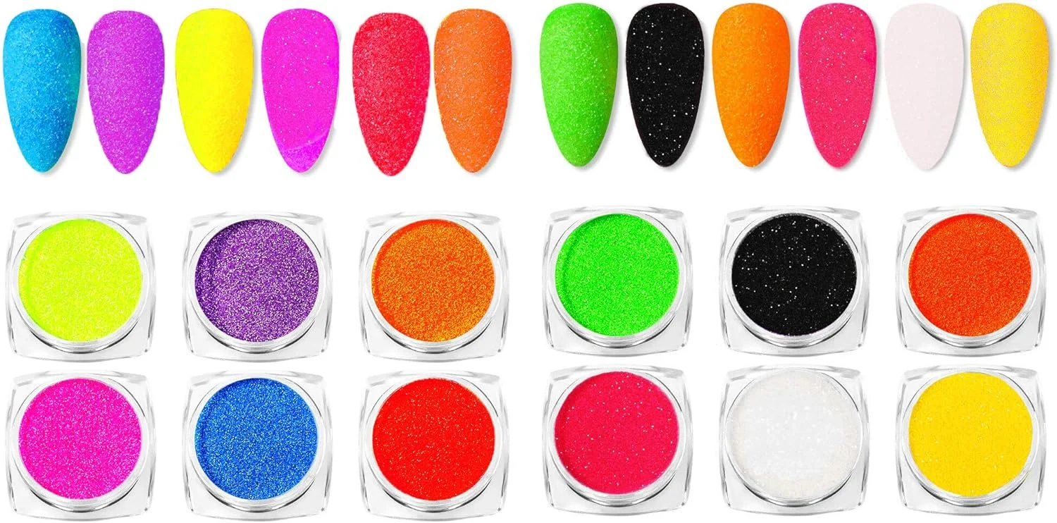 پودر اکلیل نئون دنیای غرب 12 عددی، اکلیل ریز مناسب برای کاردستی و طراحی ناخن، بسته اکلیل قطبی 12 عددی پودر اکلیل نئون دنیای غرب 12 عددی، اکلیل ریز مناسب برای کاردستی و طراحی ناخن، بسته اکلیل قطبی 12 عددی