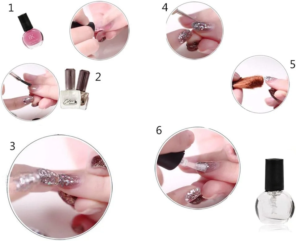 XICHEN 24 عدد پودر اکلیلی رنگی برای تزئین ناخن XICHEN 24 عدد پودر اکلیلی رنگی برای تزئین ناخن