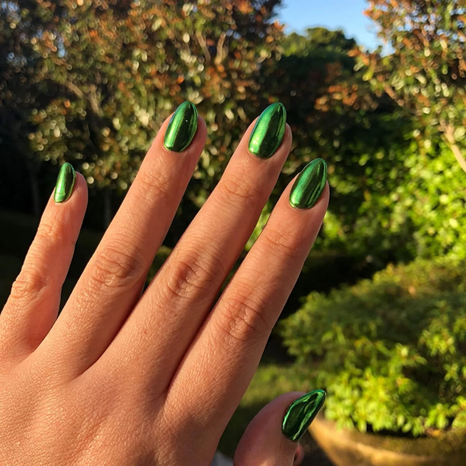 برچسب های طراحی ناخن پودر اکلیلی رنگ متالیک بادوام طراحی ناخن پودر پیگمنت آینه ای تزئین ناخن پودر اکلیلی ناخن