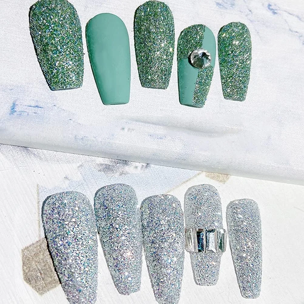 پودر طراحی ناخن، پودر درخشان طراحی ناخن، پودر اکلیلی با کیفیت برای طراحی ناخن، پودر رنگارنگ طراحی ناخن برای تزئین ناخن (یک عدد)