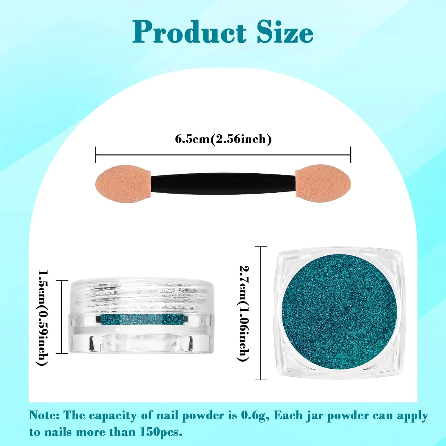 پودر کروم ناخن SIUSIO، جلوه آینه ای متالیک، پودر اکلیلی براق هولوگرافیک، تزئین مانیکور، رنگدانه هنر ناخن برای هنر ناخن لاک ژل DIY، کاردستی رزین، سالن، هدیه برای آبی دریاچه ای