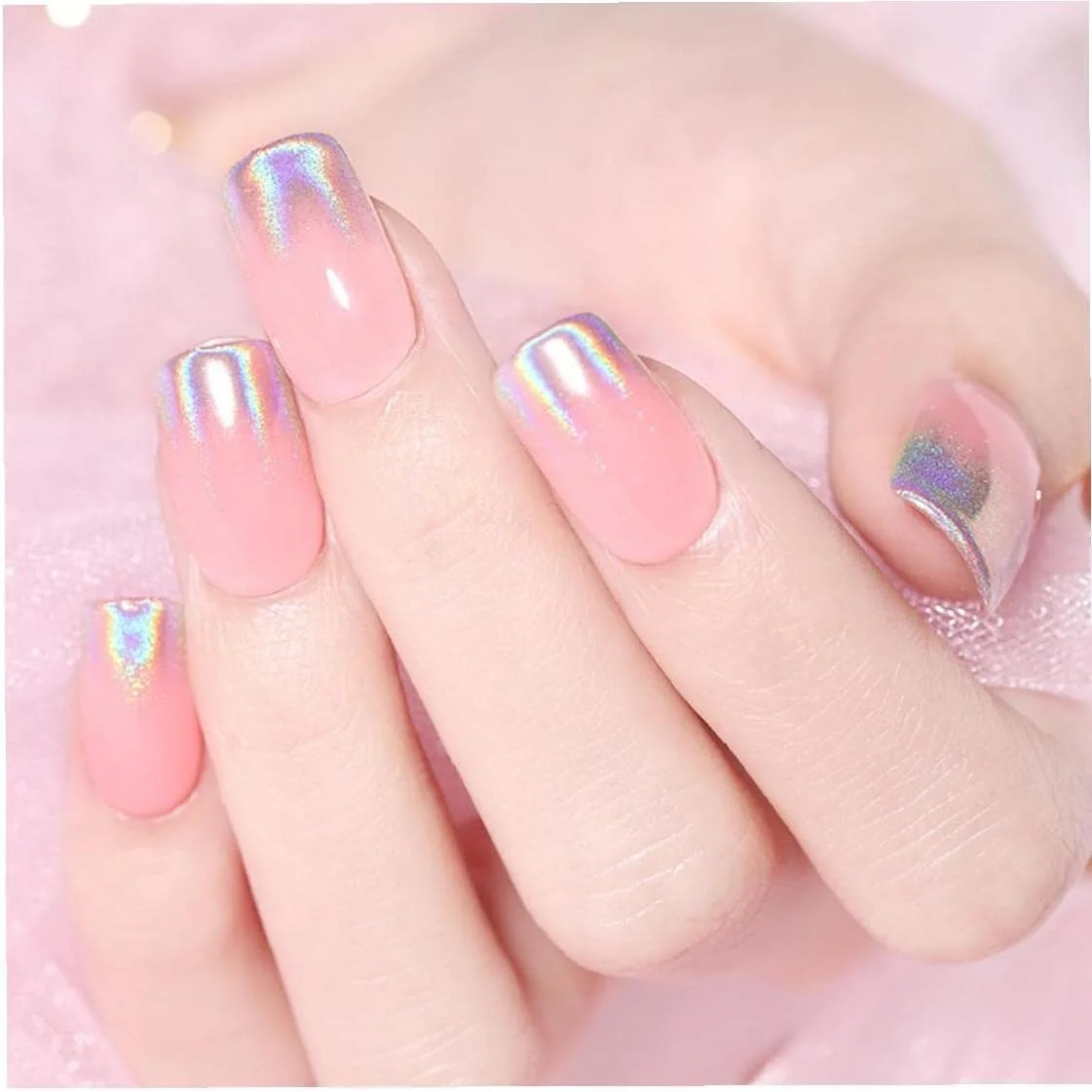 پودر درخشان ناخن 1.5 گرمی، پودر رنگدانه ای رنگارنگ هولوگرافیک، پودر براق برای طراحی ناخن