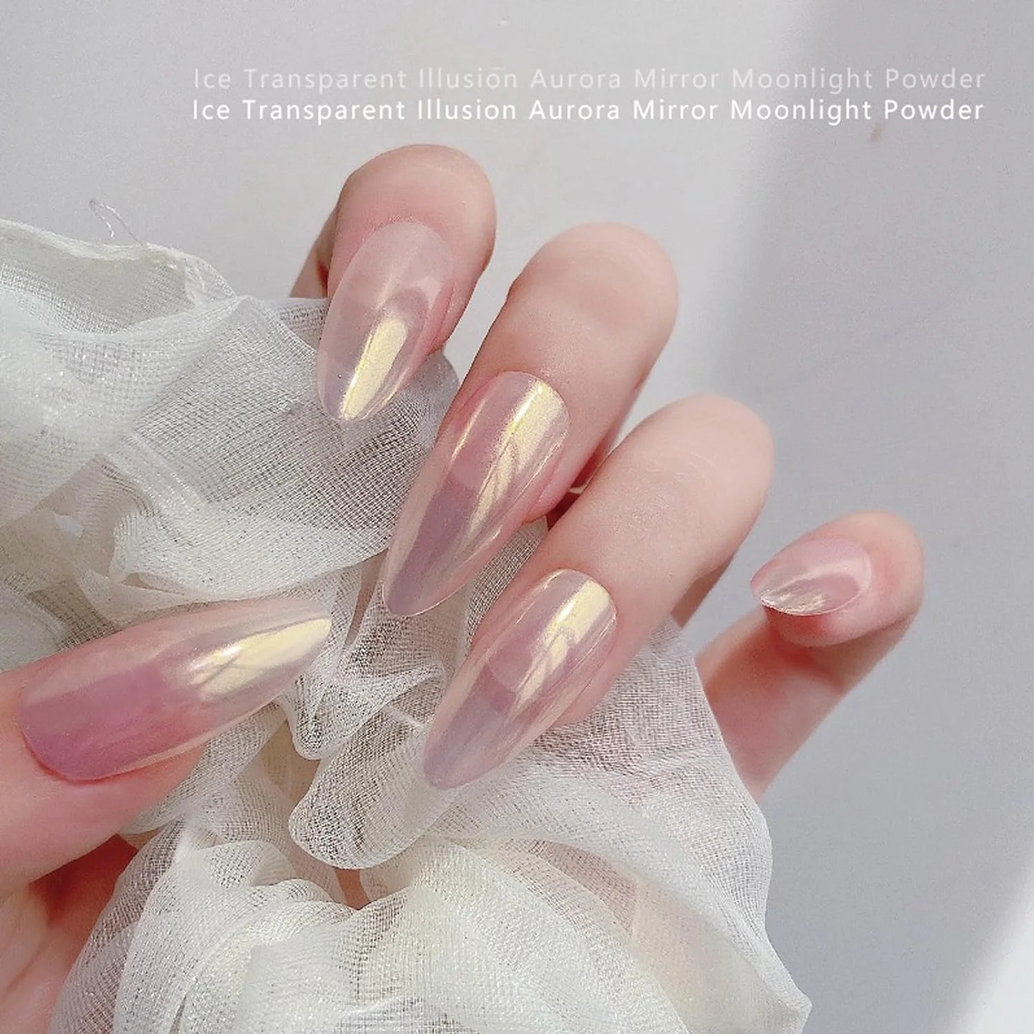 پودر ناخن کروم مرواریدی سفید آزونه 12 رنگ، جلوه آینه‌ای شفق قطبی، درخشش یخی، پودر اکلیلی جواهرات ناخن صدفی جادویی، رنگدانه هولوگرافیک، سمفونی پری دریایی، نئون یخی، پودر شفق قطبی