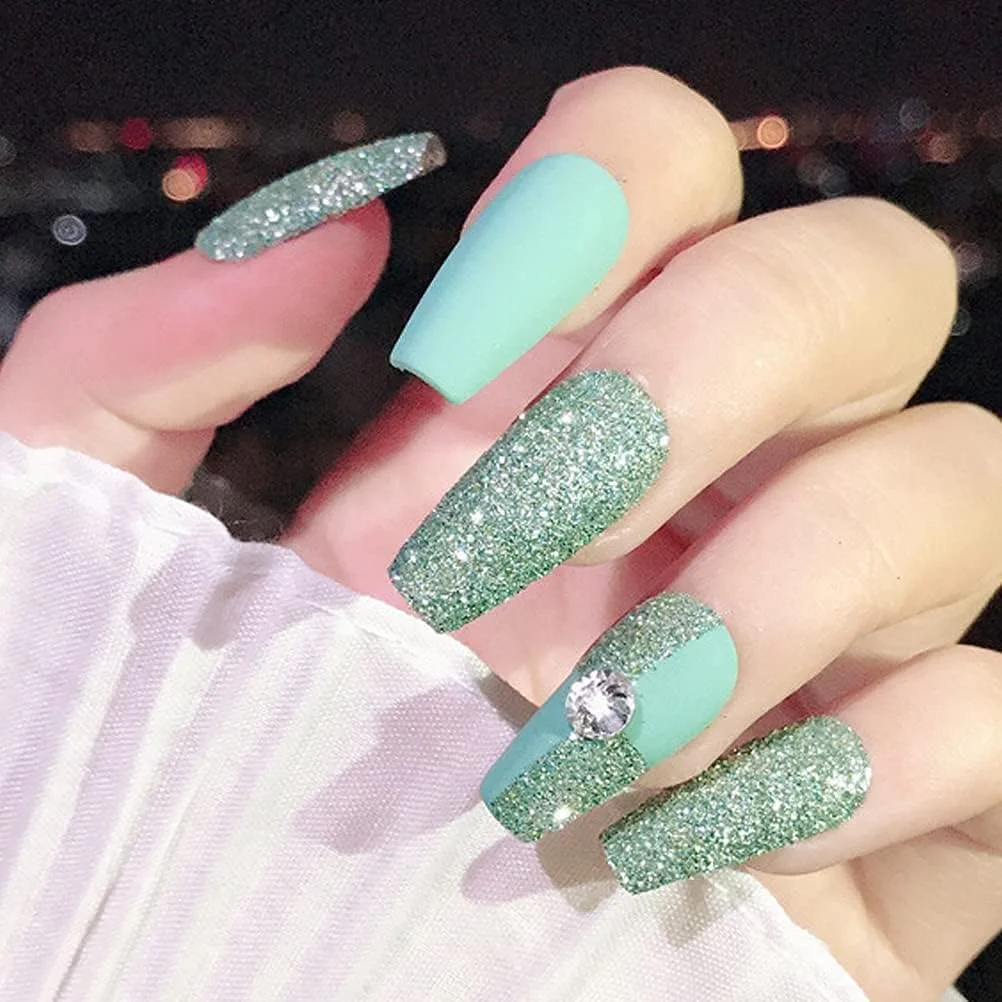 پودر طراحی ناخن، پودر درخشان ناخن، پودر سبک اکلیلی طراحی ناخن، پودر رنگارنگ طراحی ناخن، مناسب برای تزئین طراحی ناخن (یک عدد)