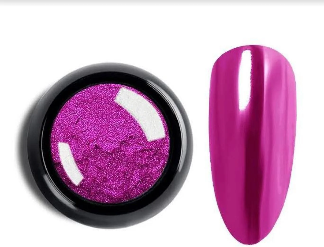 پودر پیگمنت کروم آینه ای اکلیلی هنر ناخن حرفه ای شیلز (022) بنفش