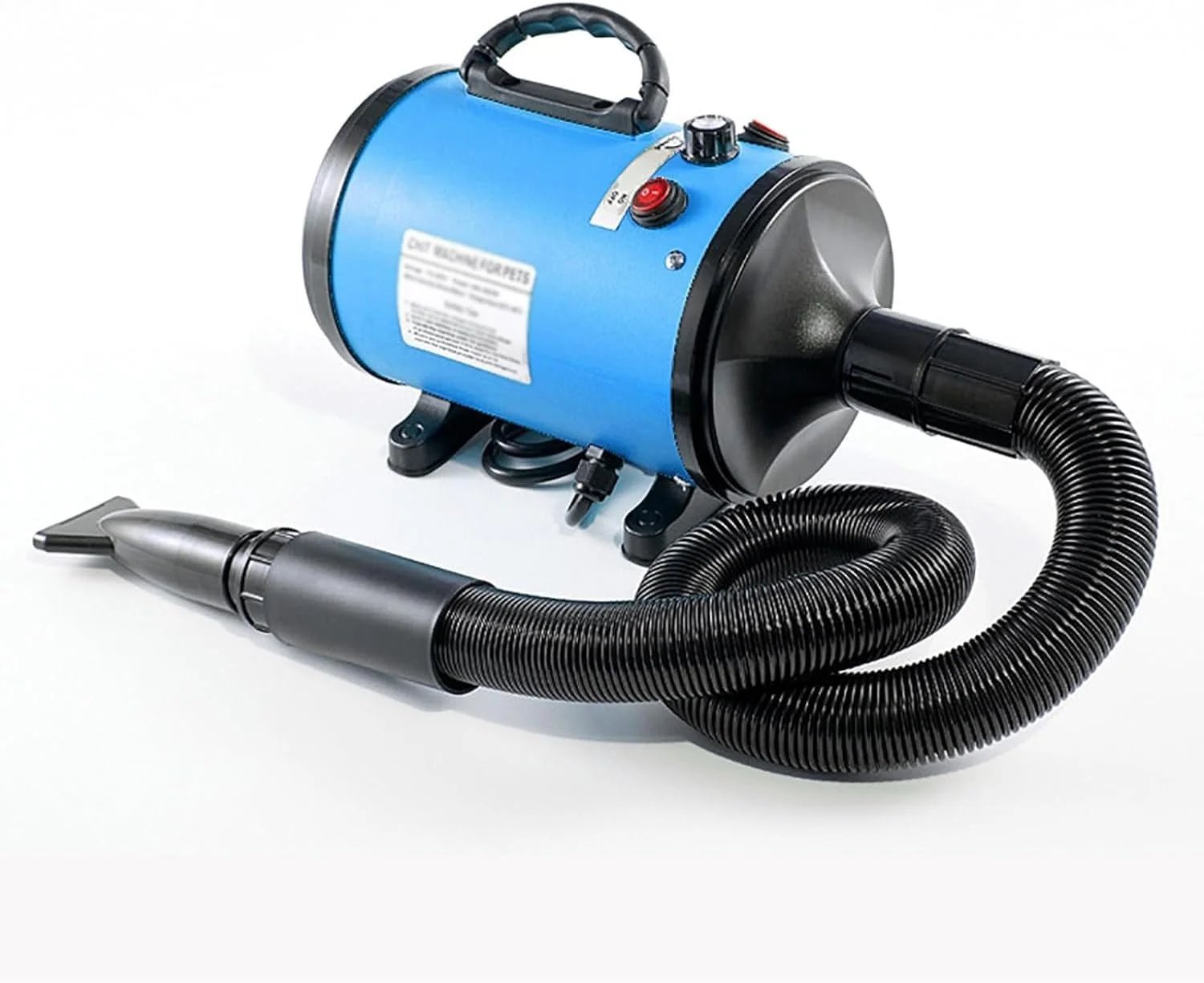 MOUNW Dog Hair Dryer, Pet Grooming Hair Dryer, with 4 Replaceable Nozzles, Adjustable Temperature Of 20-50°, Negative Ion Output, Does Not Damage Hair, for Dogs Cat Pet