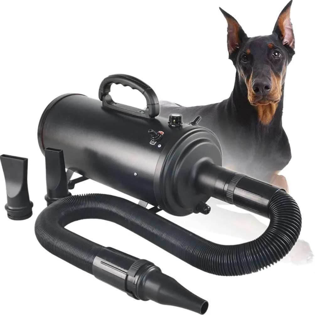 Adinas High Velocity Professional Dog Pet Grooming Hair Force Dryer Blower, 3600W High Power Stepless Adjustable Speed Dryer for Dogs pet Blaster Dryer