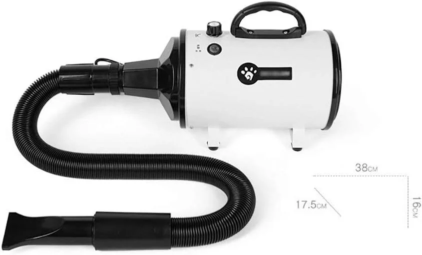 سشوار سگ ADITAM، سشوار موی سگ 2000 وات، سشوار حرفه ای برای نظافت سگ، دمنده سگ با سرعت و دمای قابل تنظیم، شلنگ فنری راحتی دوچندان