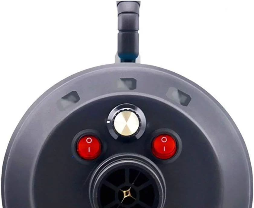 سشوار موی سگ WYJW 2200W با سرعت قابل تنظیم، دمنده نظافت حیوانات خانگی با بخاری - 3 نازل مختلف (رنگ: آبی)