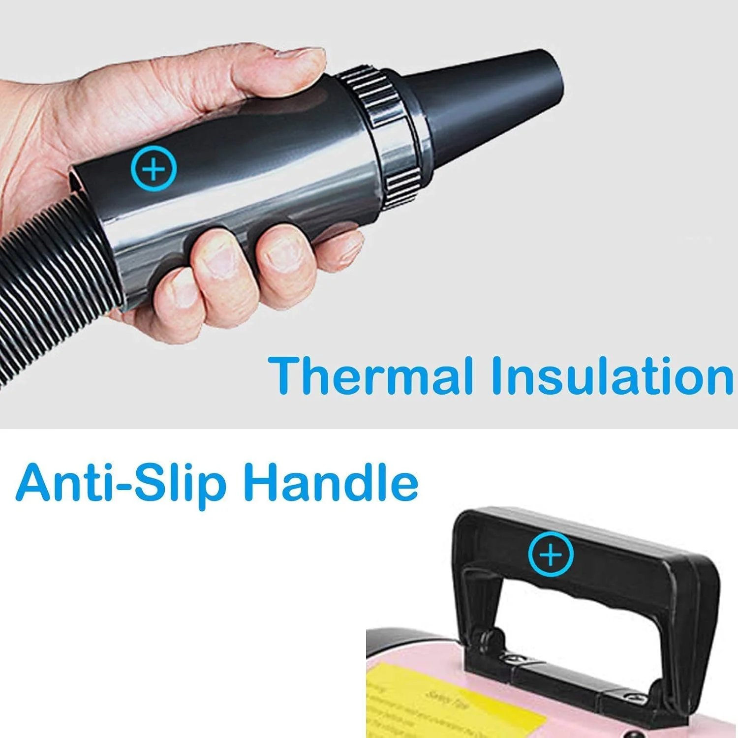 سشوار موی سگ 2200 وات، سشوار نظافت حیوانات خانگی با صدای کم به همراه 3 نازل و شلنگ 2.5 متری با کنترل سرعت پیوسته سشوار موی سگ 2200 وات، سشوار نظافت حیوانات خانگی با صدای کم به همراه 3 نازل و شلنگ 2.5 متری با کنترل سرعت پیوسته