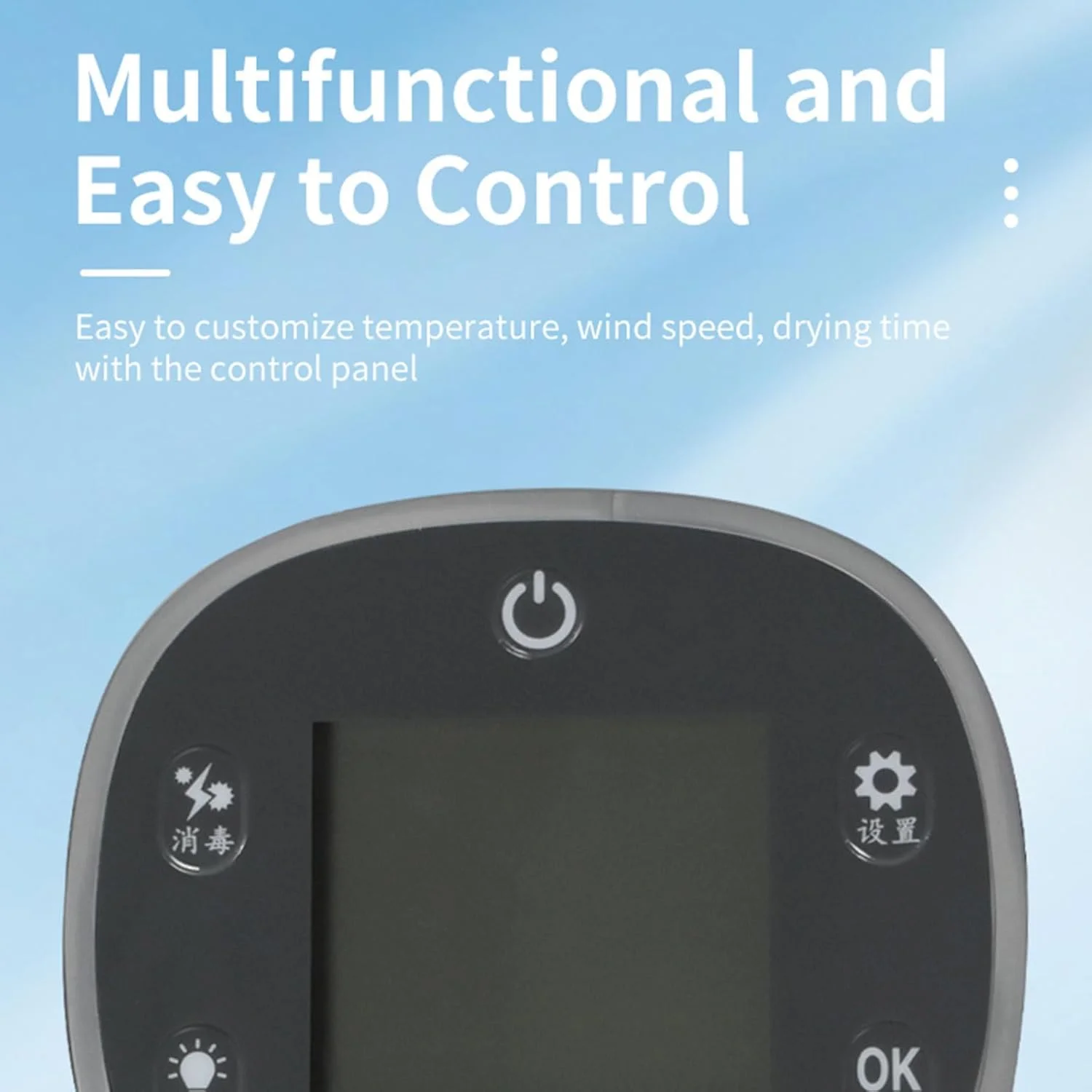 خشک کن موی حیوانات خانگی با کنترل دمای 20 تا 45 درجه سانتیگراد، خشک کن موی حیوانات خانگی 55 لیتری، کنترل زمان و سرعت باد، خشک کن 360 درجه حیوانات خانگی، خشک کن موی سگ و گربه بی صدا 50 دسی بل