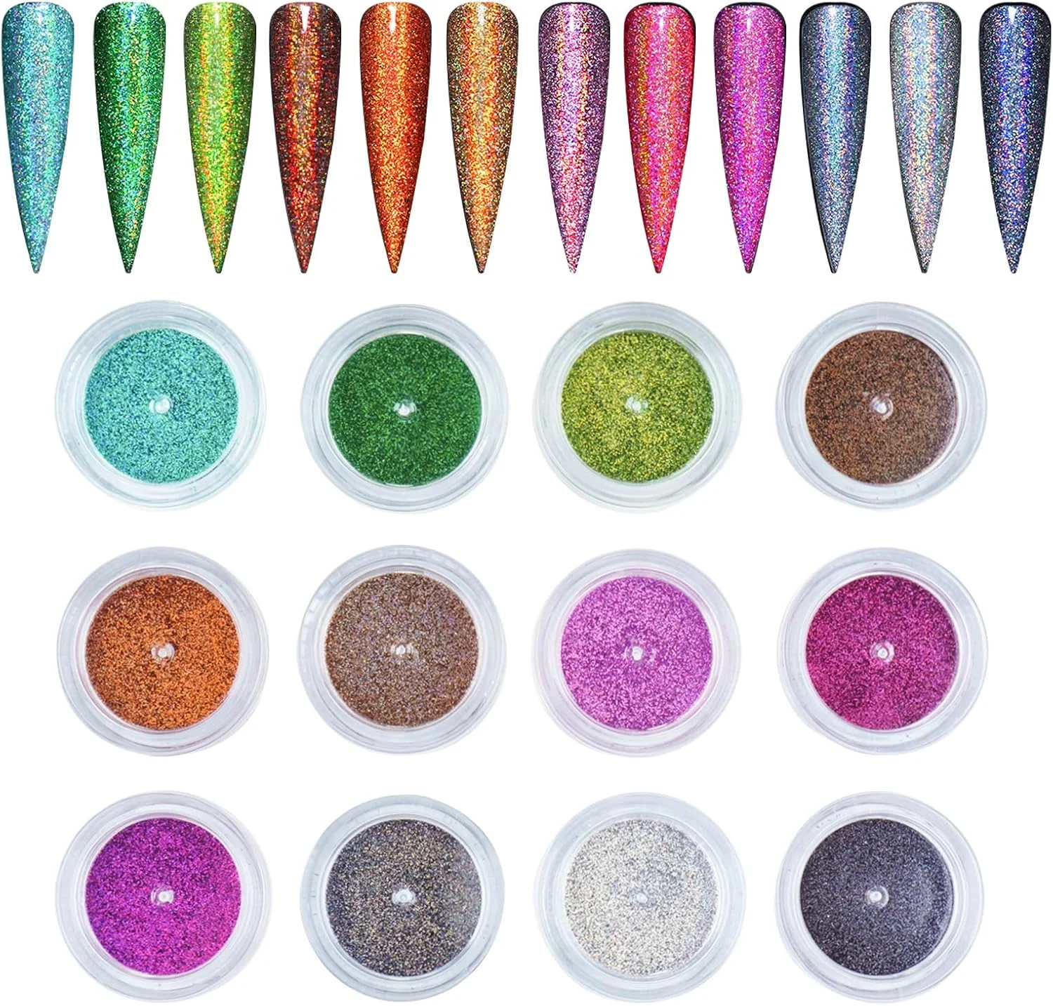 پودر اکلیل ناخن Pure Vie، پودر کروم ناخن 8 عددی، فویل اکلیل هولوگرافیک ناخن برای طراحی ناخن، مجموعه آرایشی اکلیل ضخیم هولوگرافیک برای بدن، مو، مهمانی، هدیه دخترانه پودر اکلیل ناخن Pure Vie، پودر کروم ناخن 8 عددی، فویل اکلیل هولوگرافیک ناخن برای طراحی ناخن، مجموعه آرایشی اکلیل ضخیم هولوگرافیک برای بدن، مو، مهمانی، هدیه دخترانه