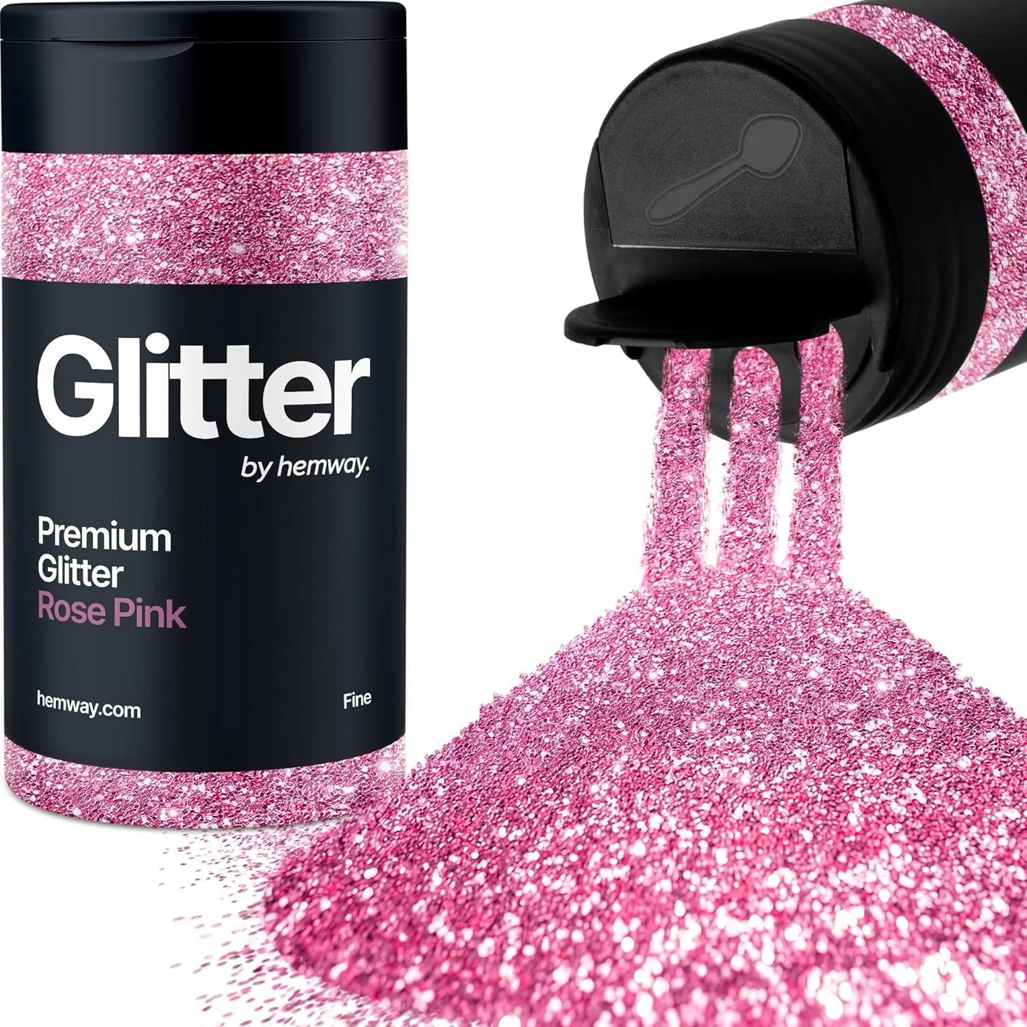 اکلیل صورتی رز Hemway، پودر ریز 130 گرمی / 4.6 اونس، اکلیل متالیک رزینی، پولک های اکلیلی برای لیوان های اپوکسی، هنر ناخن، صورت، بدن، چشم، مو، جشنواره، تزئینات مهمانی DIY، رنگ