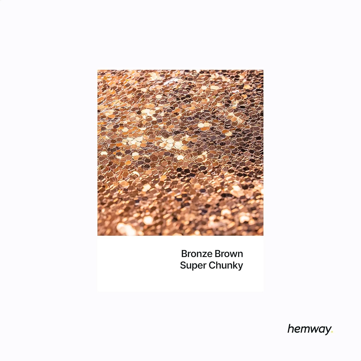 پودر اکلیل فوق العاده درشت قهوه ای برنزی Hemway، 115 گرم / 4.1 اونس، پولک های اکلیلی فلزی رزینی مناسب برای لیوان های اپوکسی، مو، صورت، بدن، چشم، هنر ناخن و جشن ها