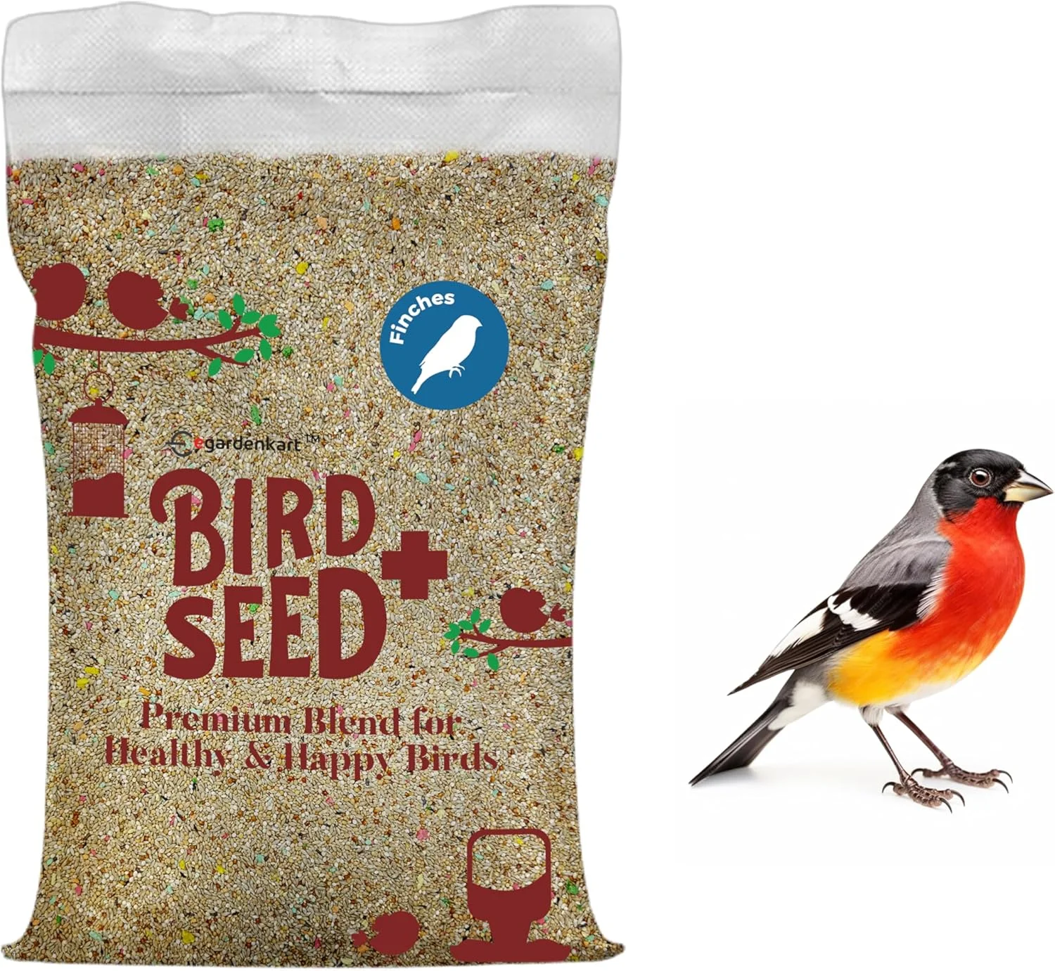 غذای پرنده فینچ ممتاز Egardenkart - ترکیبی مغذی برای سلامتی و شادابی فینچ ها (8 کیلوگرم)