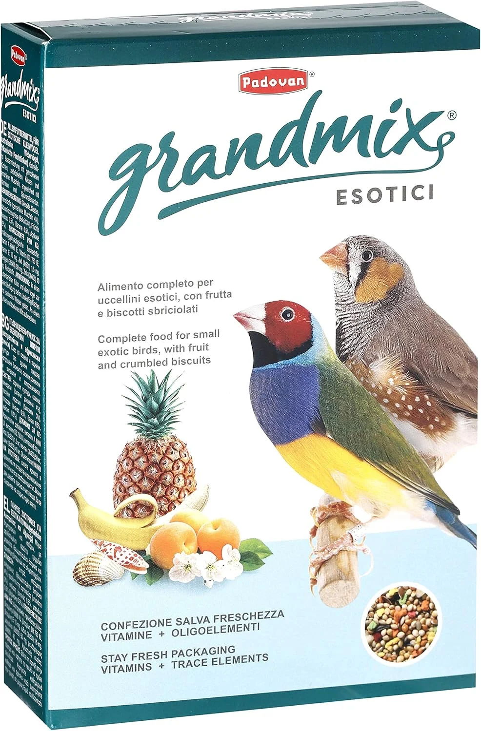 غذای کامل پرندگان زینتی پادوان گرند میکس اگزوتیک ۴۰۰ گرم