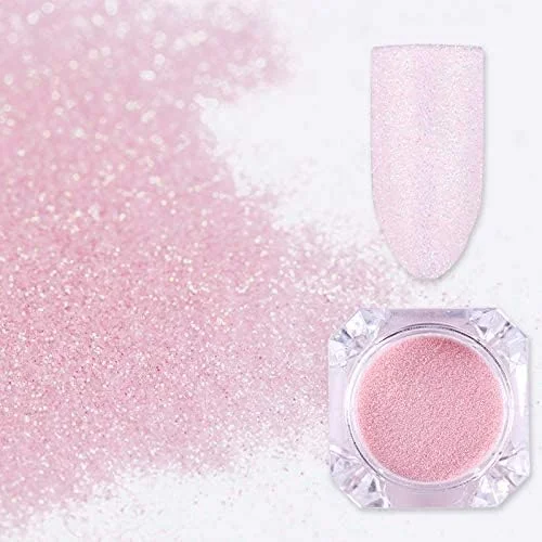 پودر اکلیل ناخن، رنگدانه براق مرواریدی، لوازم جانبی طراحی ناخن، لاک ژل UV، گرد و غبار تزئینی، مانیکور - صورتی