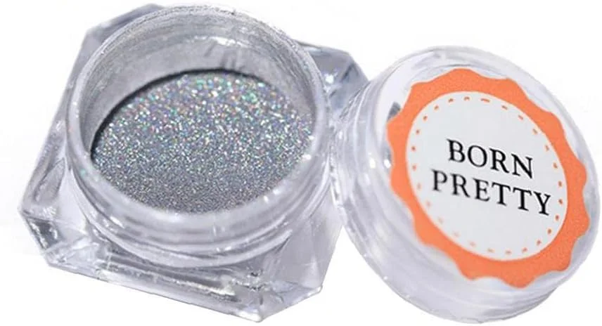 پودر کروم فوق العاده ظریف اکلیل ناخن، پودر رنگین کمانی هنر ناخن، پودر اوپال تغییر رنگ چندگانه، گرد و غبار رنگدانه ناخن آرورا، ابزار مانیکور