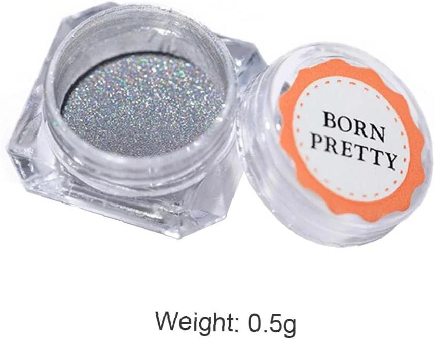 پودر کروم فوق العاده ظریف اکلیل ناخن، پودر رنگین کمانی هنر ناخن، پودر اوپال تغییر رنگ چندگانه، گرد و غبار رنگدانه ناخن آرورا، ابزار مانیکور