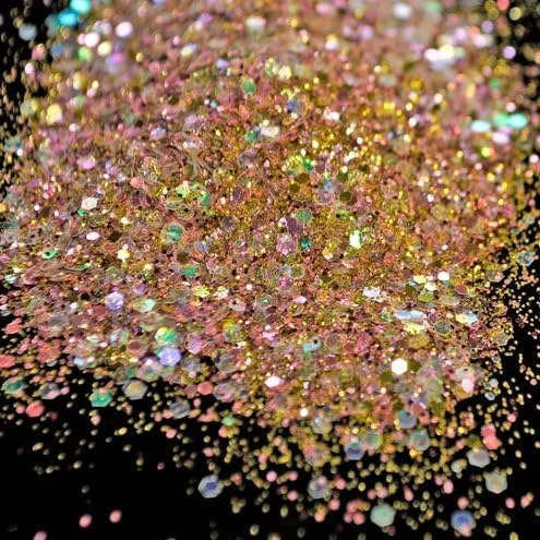 ست لوازم کاردستی اکلیلی، ترکیبی درخشان از رنگ های صورتی، طلایی، پودر اکلیل هنری، رنگین کمانی، مناسب برای ناخن مصنوعی DIY، مواد هنری ناخن، ست های ساخت کاردستی کودکان، 280 تکه