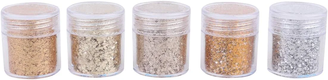 پودر اکلیل ناخن 5 عددی، پودر اکلیل پری دریایی، اکلیل بسیار ظریف، اکلیل آرایشی هنری ناخن، پودر اکلیل هنری ناخن