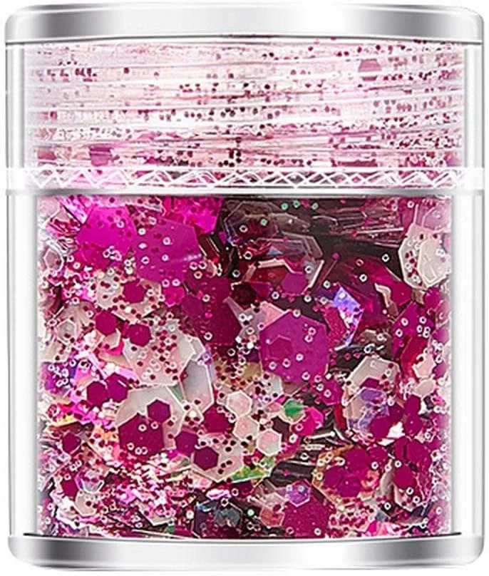 پودر اکلیل ناخن 24 رنگ، اکلیل ریز شب تاب، اکلیل آرایشی برای صورت، چشم، لب، بدن، مو، آرایش، هنر و صنایع دستی، تزئینات براق