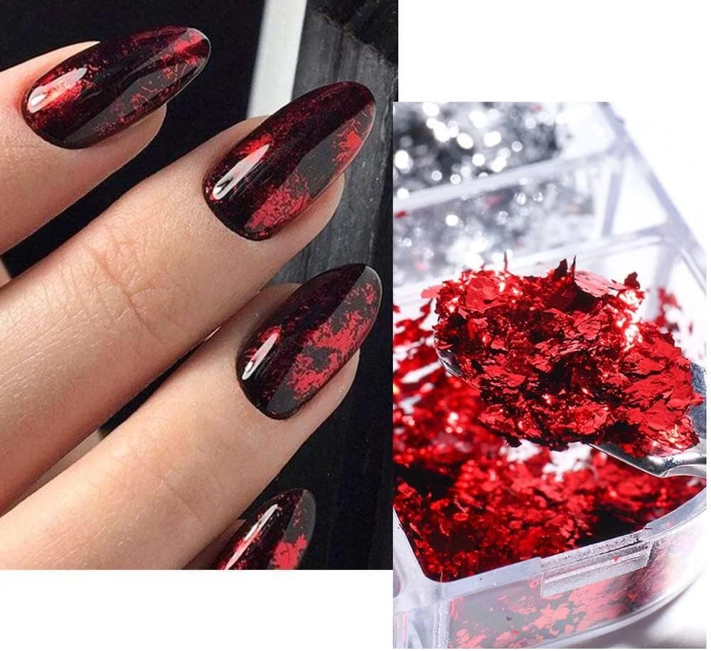 پودر اکلیل ناخن، پولک های برفی یخی خلاقانه DIY، پولک های ابر اطلسی بازتابنده، پولک های تزئینی هنر ناخن (01)