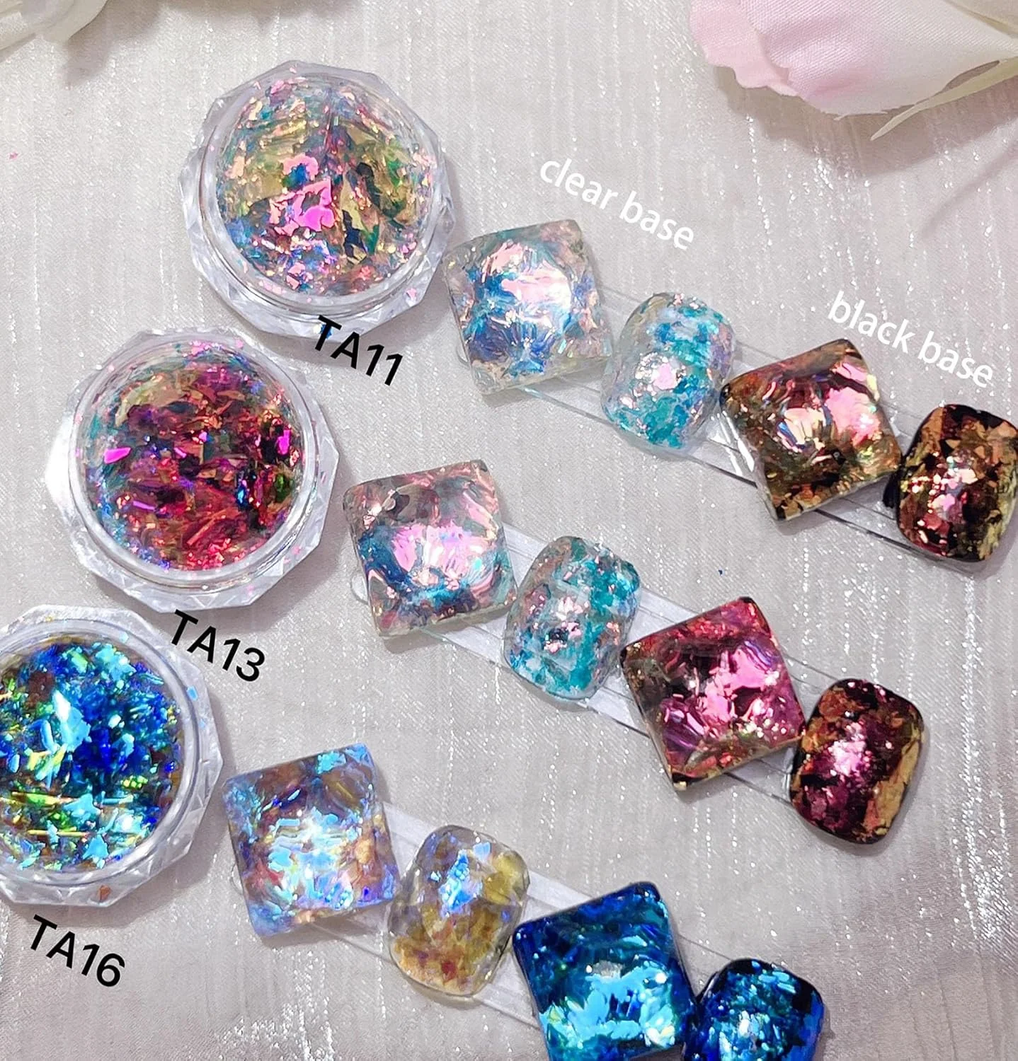 اکلیل ناخن برای طراحی ناخن پولک آفتاب‌پرست فویل ناخن پودر ناخن هولوگرافیک اکلیل تغییر رنگ‌دهنده پودر اکریلیک لاک ناخن رنگین‌کمانی اوپال ست 6 جعبه کیت طراحی ناخن برای زنان دختران فوق‌العاده نازک