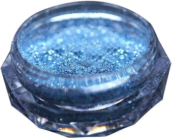 پودر الماس کریستالی هنر ناخن 8 رنگ، پولک های ناخن الماس میکرو مخلوط فلش، رنگدانه کروم براق طلای رز، گرد و غبار رنگدانه های ناخن دکوراسیون سه بعدی هنر ناخن DIY.