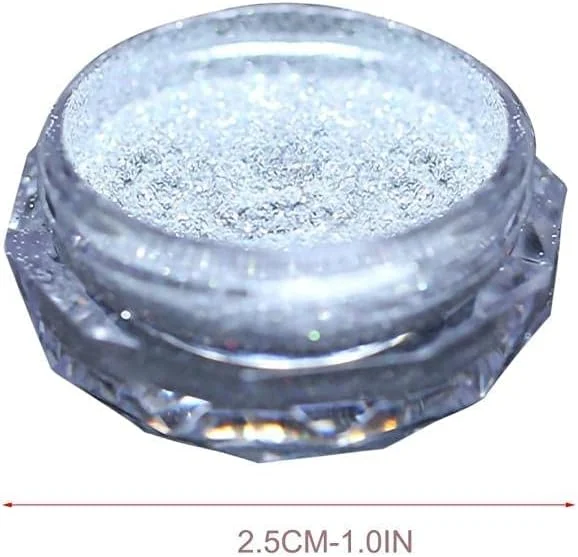 پودر الماس کریستالی هنر ناخن 8 رنگ، پولک های ناخن الماس میکرو مخلوط فلش، رنگدانه کروم براق طلای رز، گرد و غبار رنگدانه های ناخن سه بعدی DIY دکوراسیون هنر ناخن.