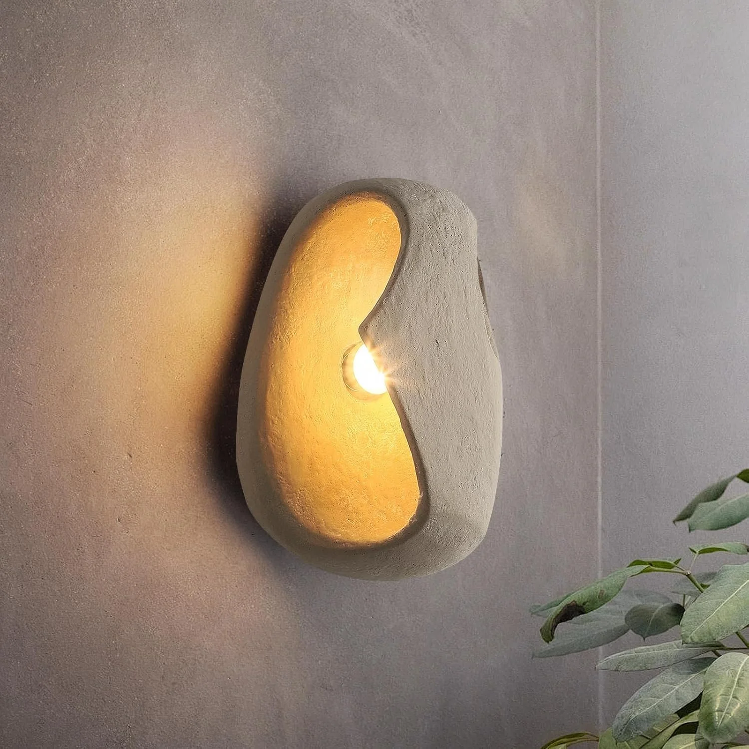 چراغ دیواری داخلی به سبک وابی-سابی، چراغ دیواری مدرن دکوراتیو مناسب برای حمام، اتاق نشیمن، اتاق خواب، راهرو، اتاق پرو، آینه، راه پله 3000K، ابعاد 21.5*15*9 سانتی متر