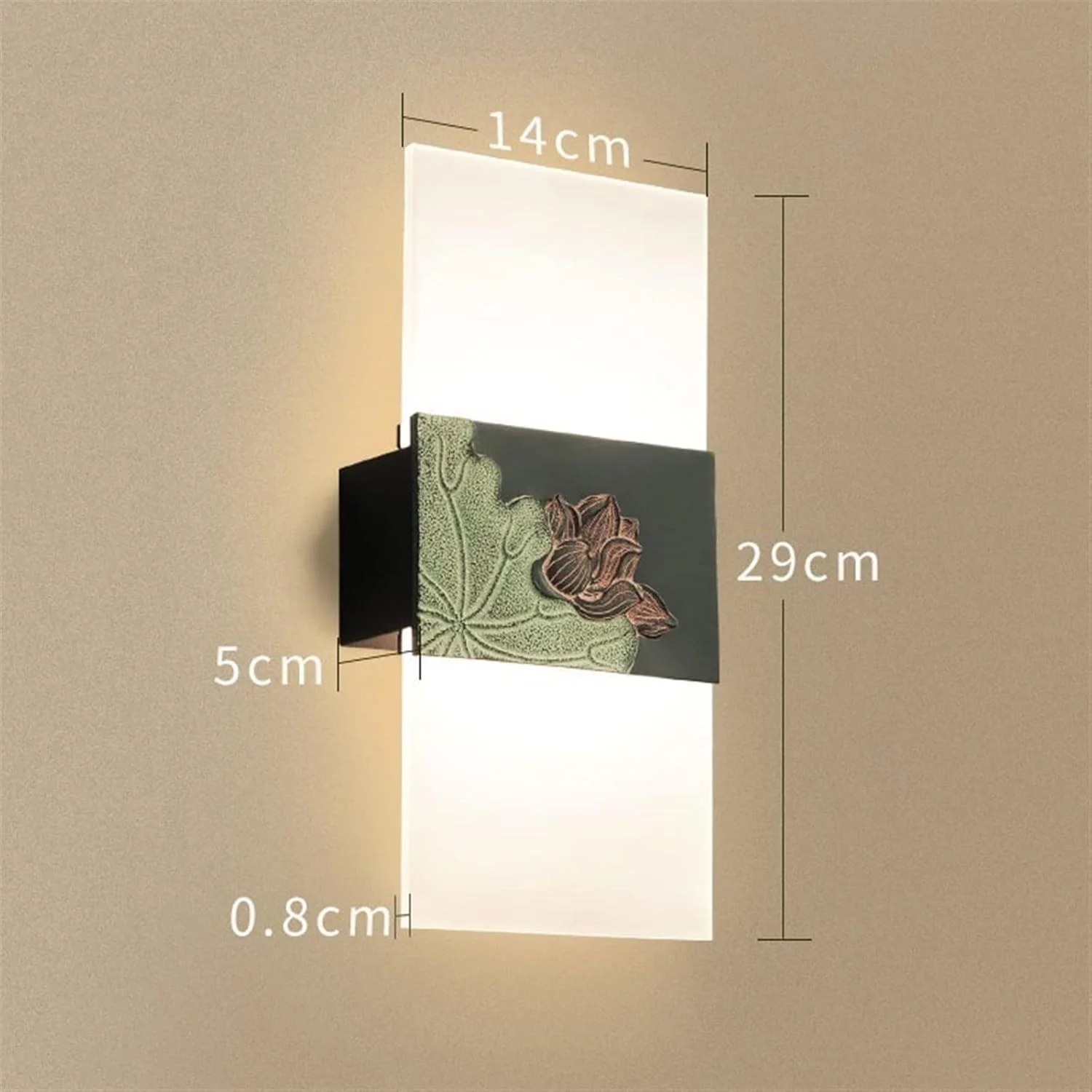 چراغ دیواری با طرح لوتوس زیبا، دکوراسیون کلاسیک، روشنایی کنار تخت اتاق خواب