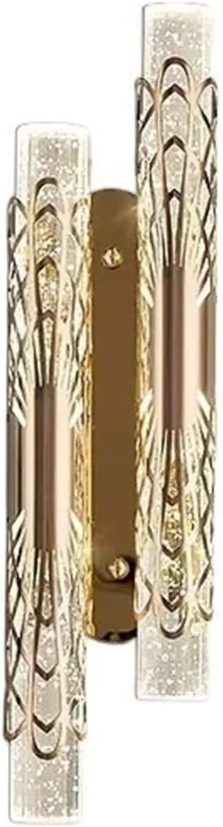 چراغ دیواری شمعدان لوکس کنار تخت، دکوراسیون پس زمینه مدرن و مینیمالیستی، روشنایی راهرو