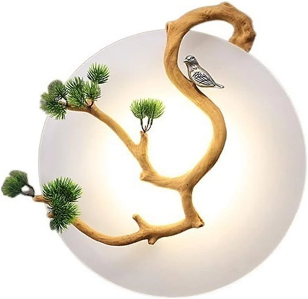 چراغ دیواری شمعدانات الحائط رترو ذن دکوراتیو برای پس زمینه تلویزیون، راهرو و راه پله