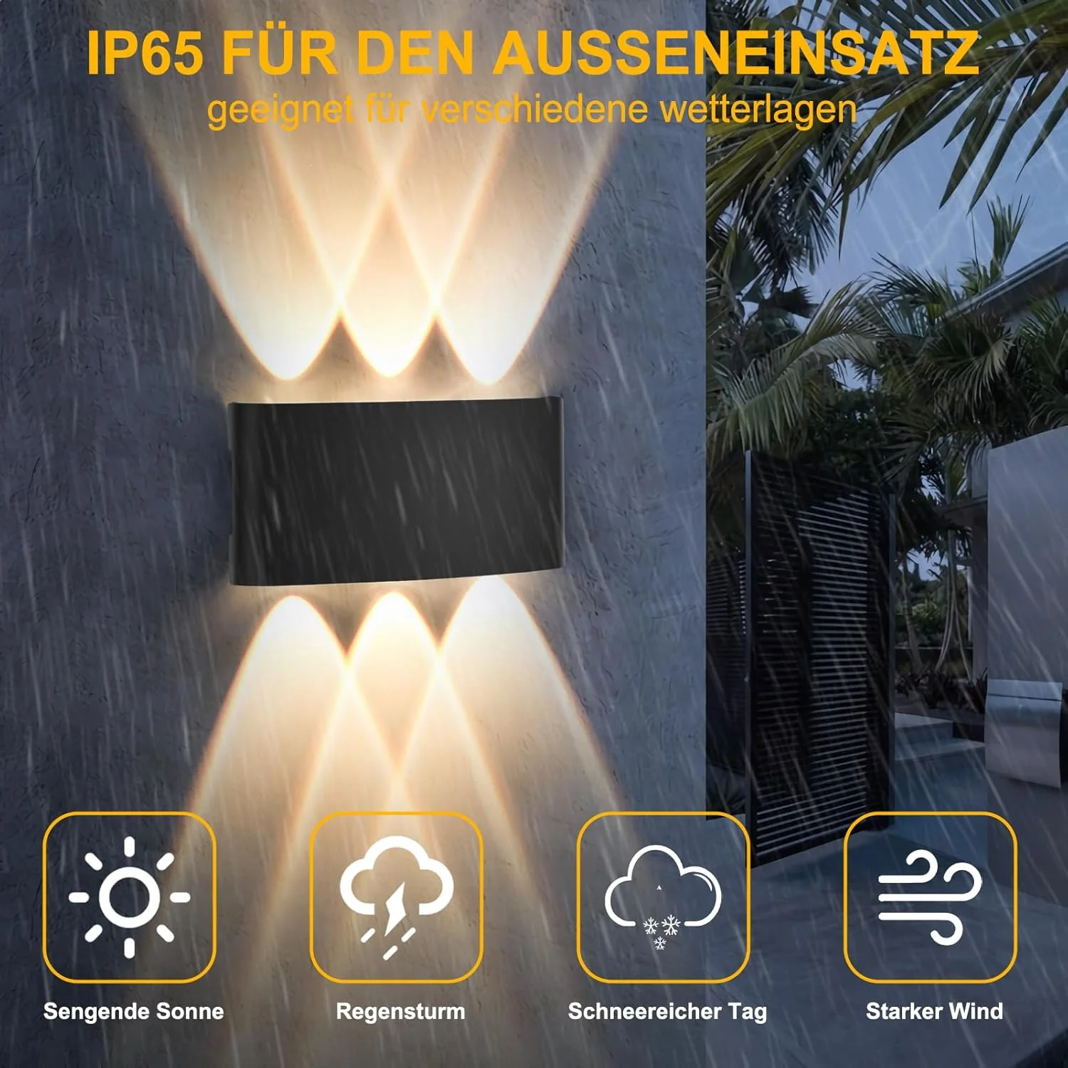 چراغ دیواری مدرن LED اورایمین IP65 3000K مناسب اتاق خواب، نشیمن، هتل، راه پله، راهرو