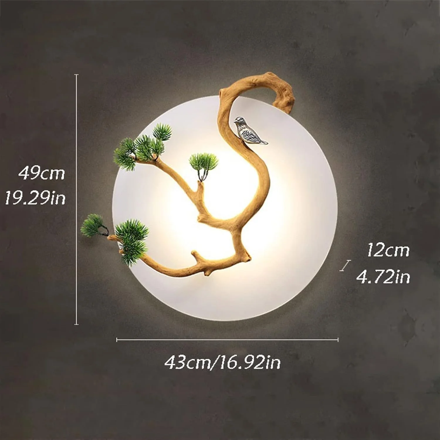 چراغ دیواری شمعدانات الحائط رترو ذن دکوراتیو برای پس زمینه تلویزیون، راهرو و راه پله