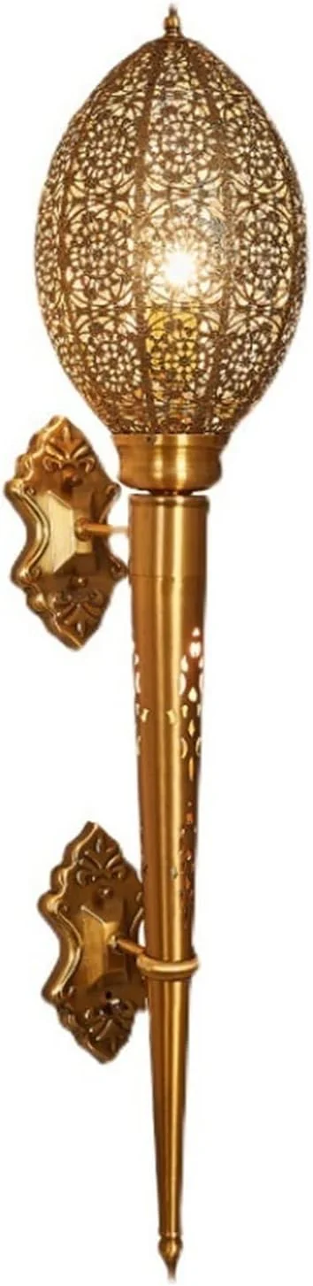 شمعدان دیواری سبک رترو شخصی‌سازی‌شده، چراغ دیواری بلند مناسب ویلا، درب هتل، راهرو، دکوراسیون لوکس