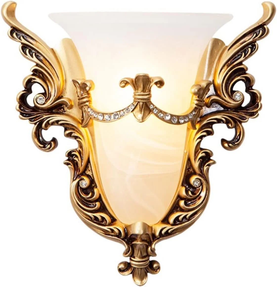 چراغ دیواری شمعدانی به سبک اروپایی، روشنایی کنار تخت خواب، دکوراسیون راهرو و پله لوکس