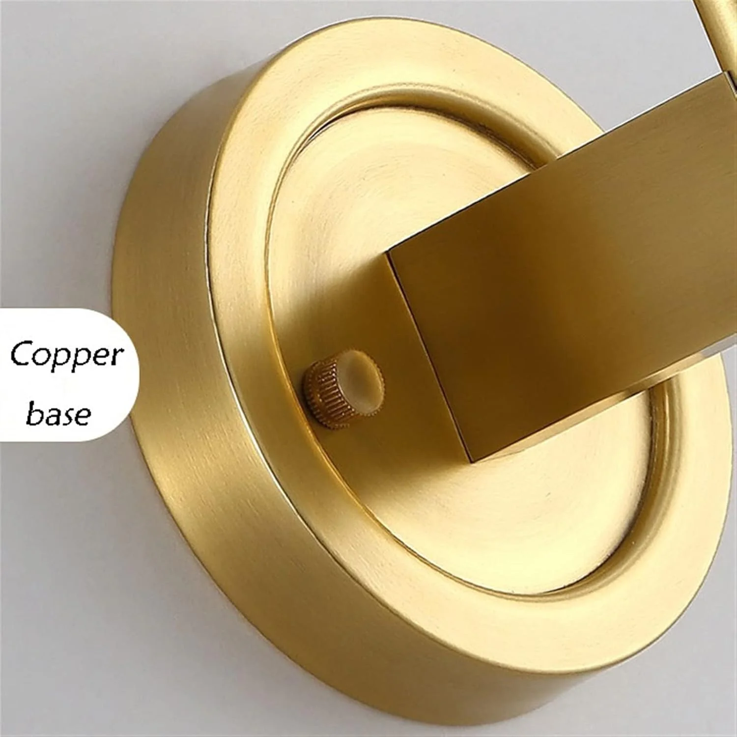 چراغ دیواری شمعدانی لوکس لایت اتاق خواب کنار تخت خواب مسی ساده مدرن روشنایی داخلی تزئینی با سایه شیشه ای