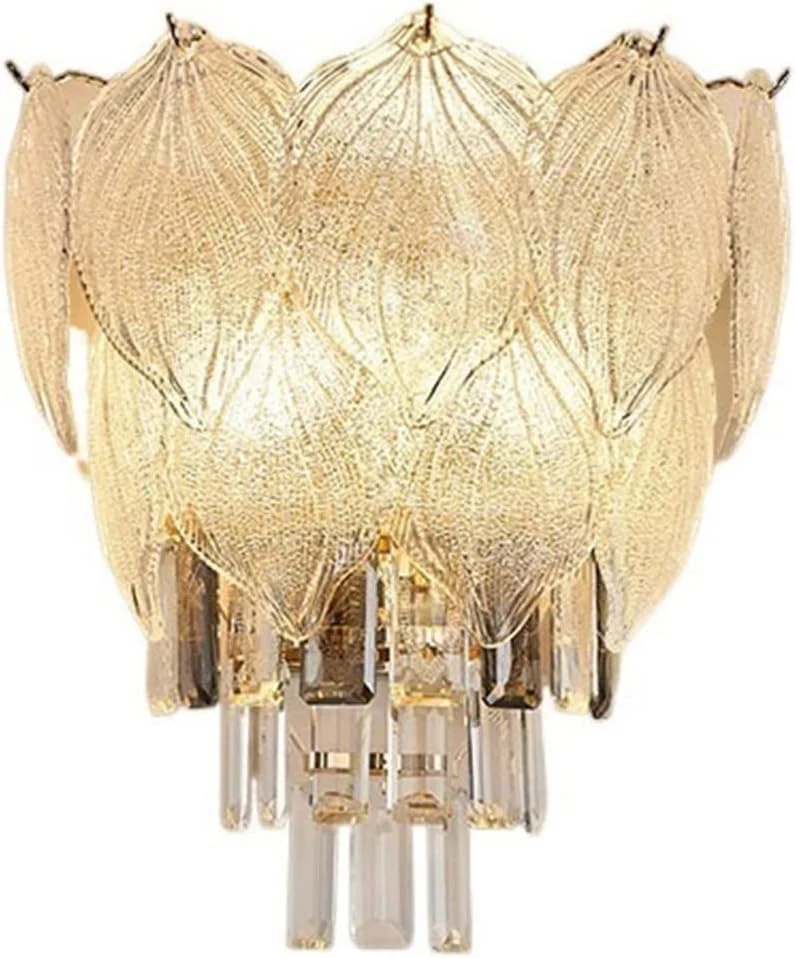 چراغ دیواری کریستالی شیک و لوکس، نور پس زمینه تلویزیون، مناسب اتاق خواب رمانتیک کنار تخت