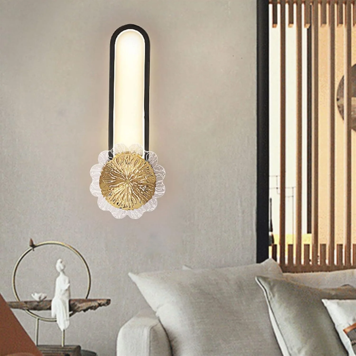 چراغ دیواری شمعدانی، مناسب اتاق خواب، کنار تخت، لوکس، مدرن، راهرو، پس زمینه اتاق نشیمن
