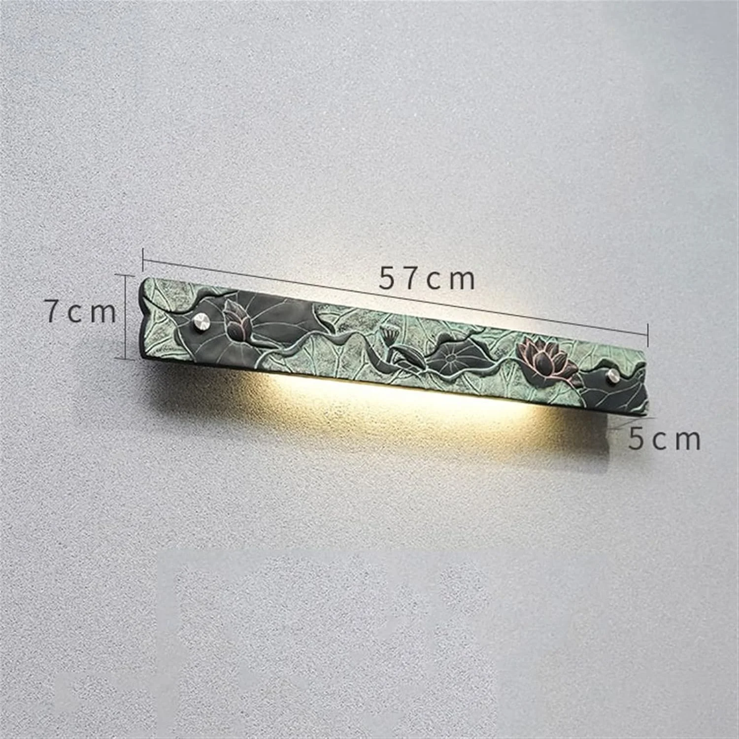 شمعدان دیواری خلاقانه کلاسیک، چراغ دیواری، مناسب حمام، میز آرایش، آینه جلو، طرح لوتوس رترو تزئینی