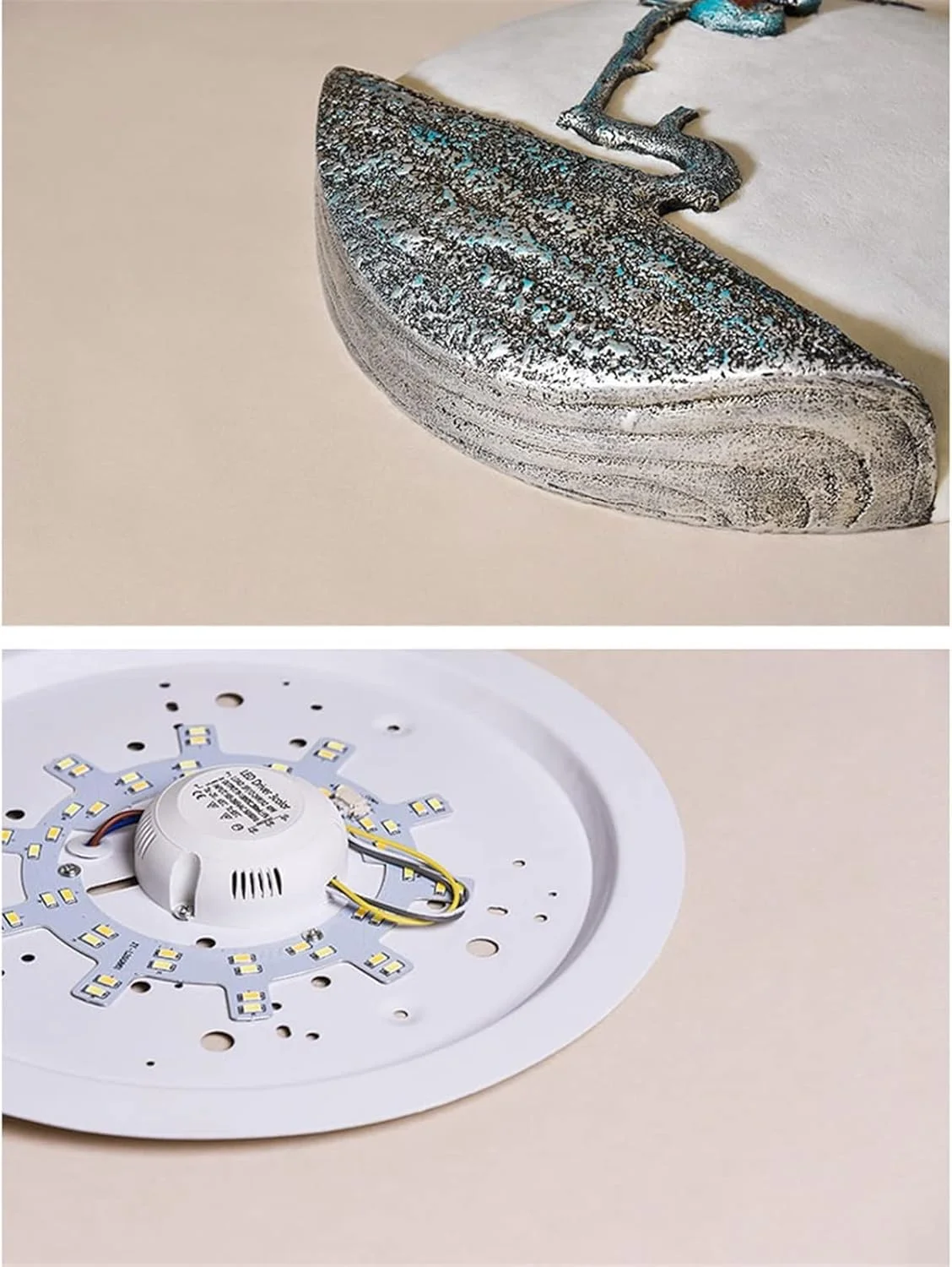 شمعدان دیواری دکوری زیبا به سبک رترو، چراغ رزینی برای کنار تخت، بالکن، راهرو با نورپردازی گرم