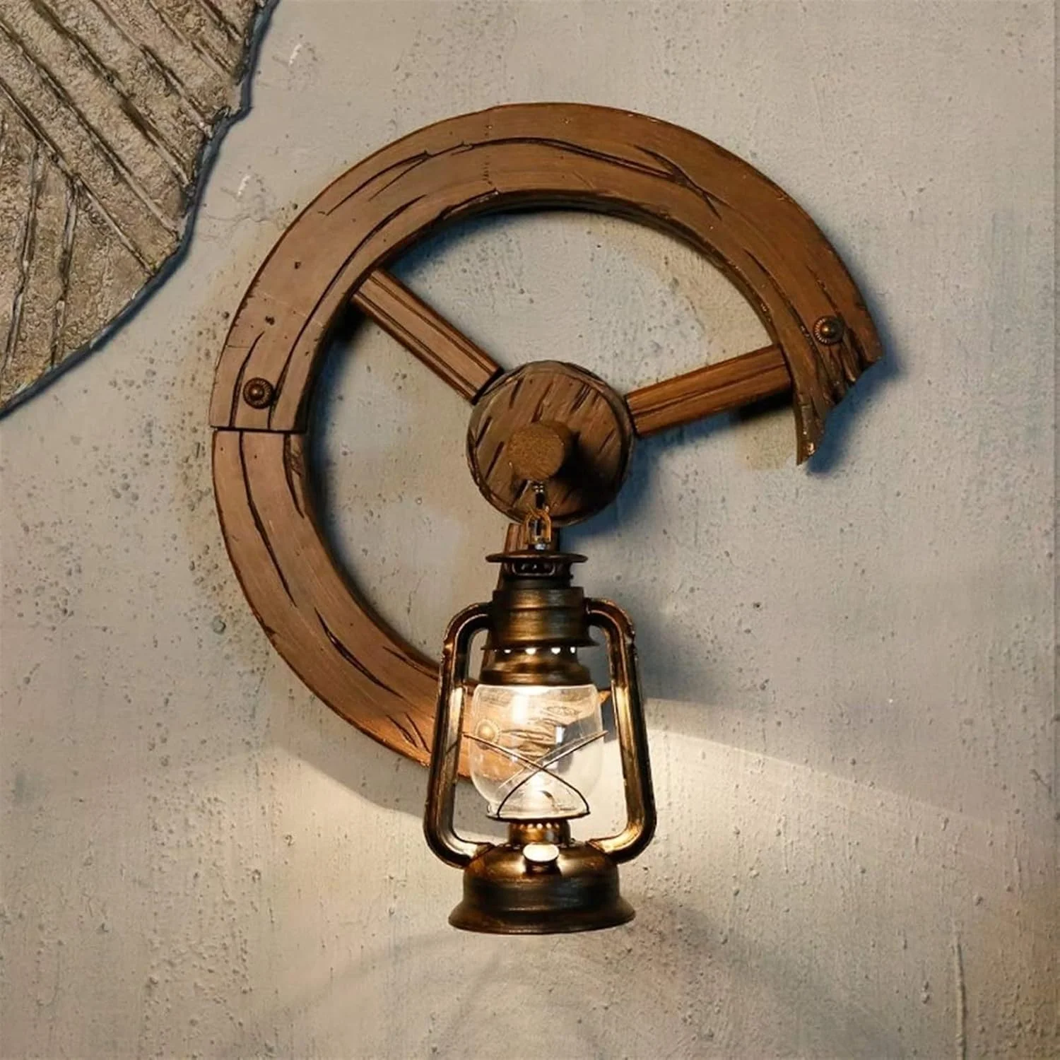 چراغ دیواری اروپایی - چراغ فانوسی اسبی چوبی جامد مدیترانه ای سکان کشتی به سبک رترو روستیک، چراغ نفتی فلزی شیشه ای داخلی، چراغ دیواری راهروی بار روستایی، چراغ روشنایی دیواری E27، چراغ دیواری چراغ دیواری اروپایی - چراغ فانوسی اسبی چوبی جامد مدیترانه ای سکان کشتی به سبک رترو روستیک، چراغ نفتی فلزی شیشه ای داخلی، چراغ دیواری راهروی بار روستایی، چراغ روشنایی دیواری E27، چراغ دیواری