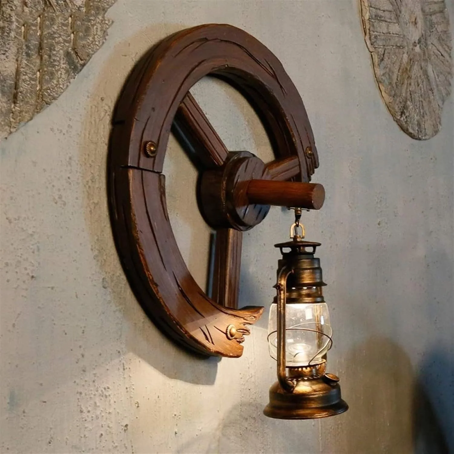 چراغ دیواری اروپایی - چراغ فانوسی اسبی چوبی جامد مدیترانه ای سکان کشتی به سبک رترو روستیک، چراغ نفتی فلزی شیشه ای داخلی، چراغ دیواری راهروی بار روستایی، چراغ روشنایی دیواری E27، چراغ دیواری چراغ دیواری اروپایی - چراغ فانوسی اسبی چوبی جامد مدیترانه ای سکان کشتی به سبک رترو روستیک، چراغ نفتی فلزی شیشه ای داخلی، چراغ دیواری راهروی بار روستایی، چراغ روشنایی دیواری E27، چراغ دیواری